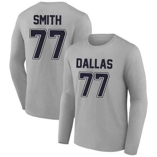 Dallas Smith 77 Long Sleeve Tshirt Gray/Navy/White Style08092258