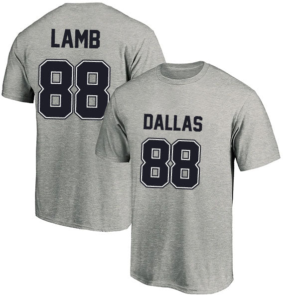 Dallas Lamb 88 Short Sleeve Tshirt Navy/White/Grey Style03092202