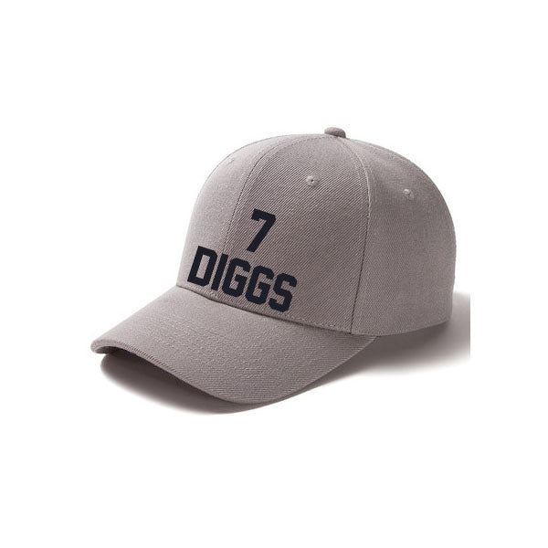 Dallas Diggs 7 Curved Adjustable Baseball Cap Black/Gray/Navy/White Style08092421