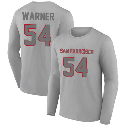 San Francisco Warner 54 Long Sleeve Tshirt Black/Gray/Red/White Style08092250