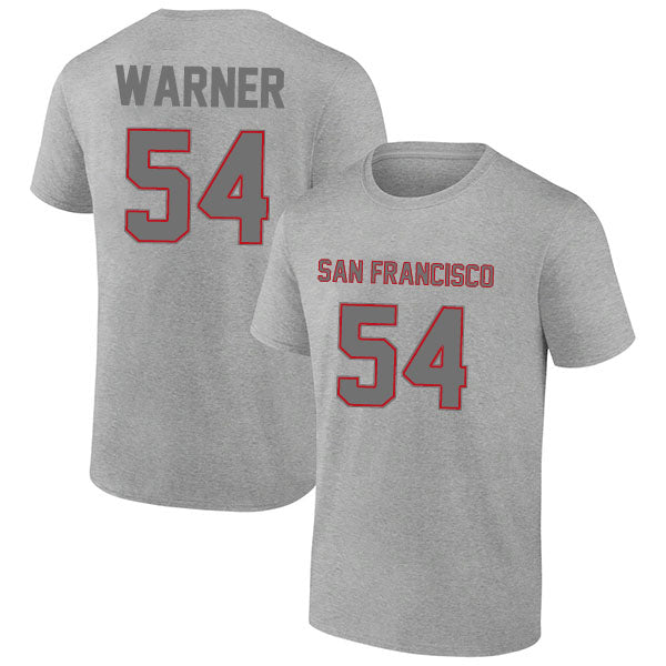 San Francisco Warner 54 Short Sleeve Tshirt Black/Gray/Red/White Style08092276