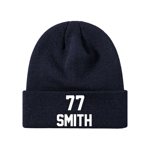 Dallas Smith 77 Knit Hat Black/Gray/Navy/White Style08092489