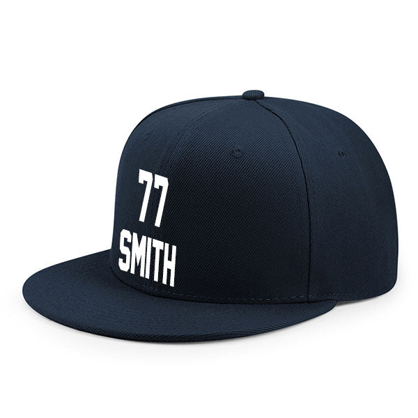 Dallas Smith 77 Flat Adjustable Baseball Cap Black/Gray/Navy/White Style08092444