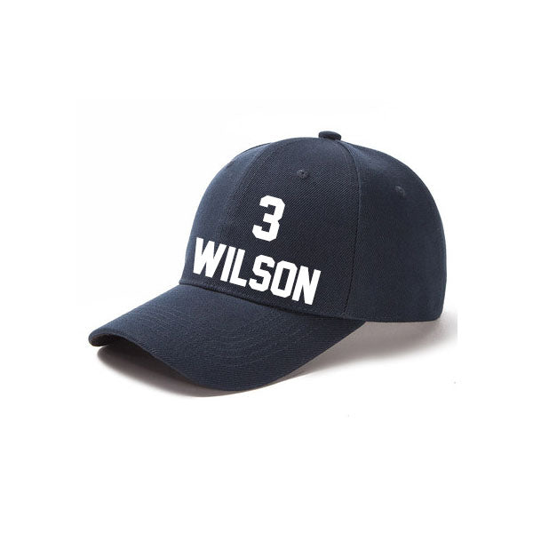 Denver Wilson 3 Curved Adjustable Baseball Cap Black/Orange/Navy/White Style08092480