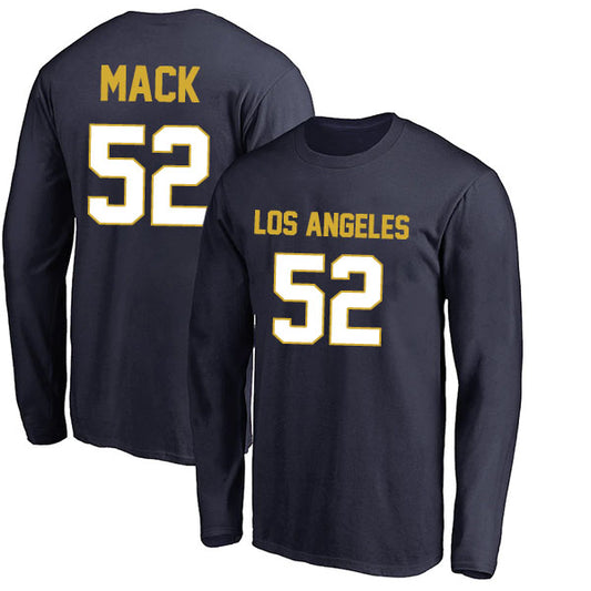 Los Angeles Mack 52 Long Sleeve Tshirt Blue/Navy/Royal/White Style08092255