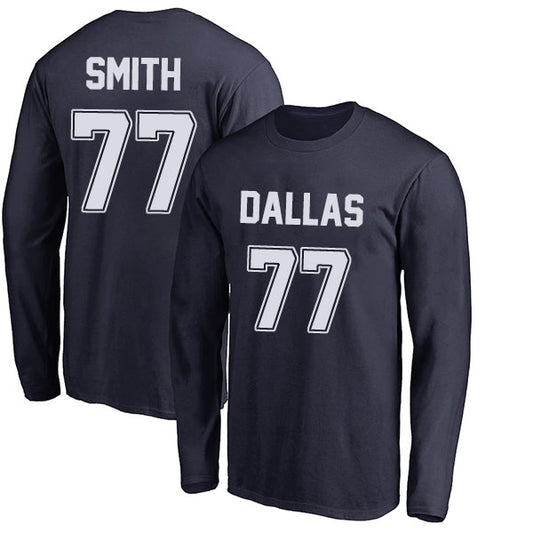 Dallas Smith 77 Long Sleeve Tshirt Gray/Navy/White Style08092258