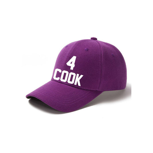 Minnesota Cook 4 Curved Adjustable Baseball Cap Black/Purple/White Style08092478