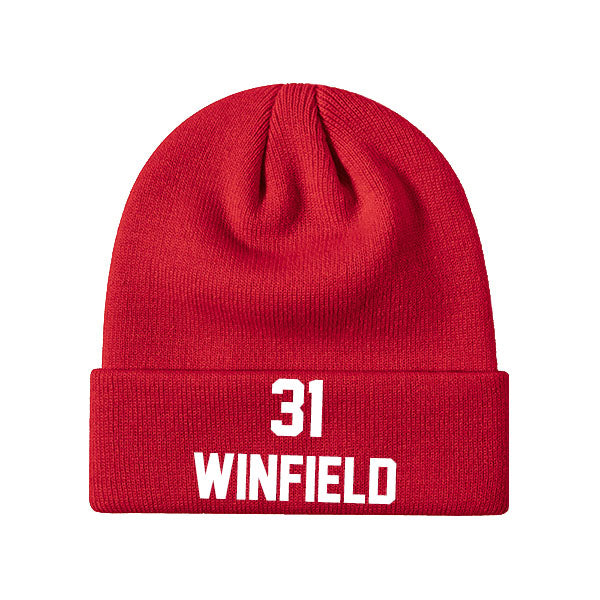 Tampa Bay Winfield 31 Knit Hat Black/Red/Gray/White Style08092495