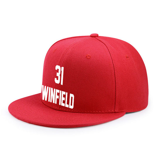 Tampa Bay Winfield 31 Flat Adjustable Baseball Cap Black/Red/Gray/White Style08092447