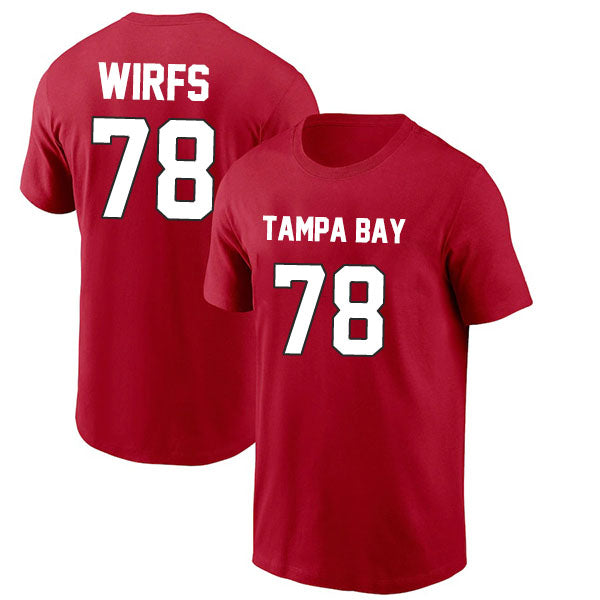 Tampa Bay  Wirfs 78 Short Sleeve Tshirt Red/Gray/White Style08092270