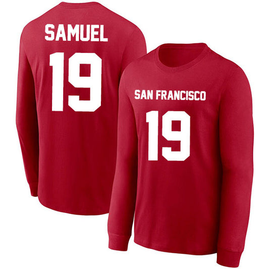 San Francisco Samuel 19 Long Sleeve Tshirt Black/Gray/Red/White Style08092238