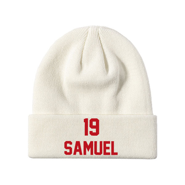 San Francisco Samuel 19 Knit Hat Black/Gray/Red/White Style08092417