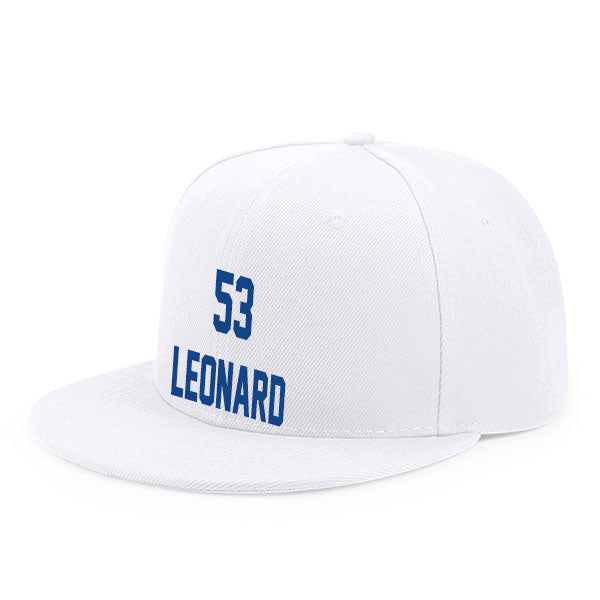 Indianapolis Leonard 53 Flat Adjustable Baseball Cap Black/Blue/White Style08092438