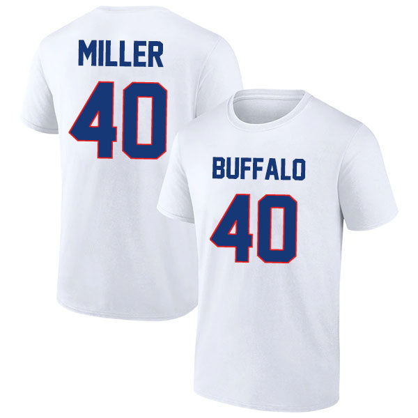 Buffalo Miller 40 Short Sleeve Tshirt Blue/Red/White Style08092267