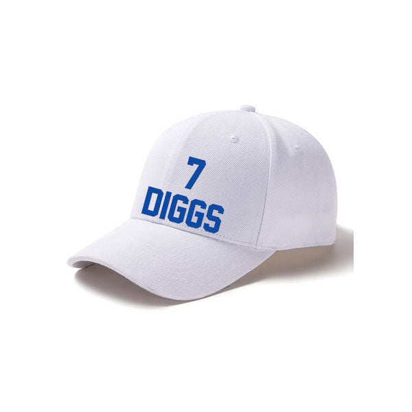 Dallas Diggs 7 Curved Adjustable Baseball Cap Black/Gray/Navy/White Style08092421