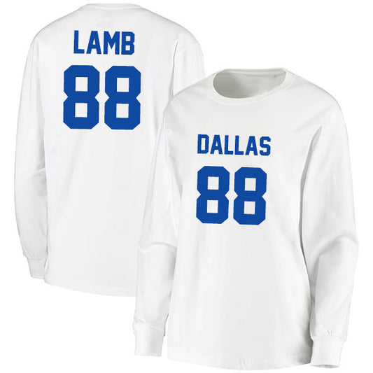 Dallas Lamb 88 Long Sleeve Tshirt Navy/White/Gray Style08092210