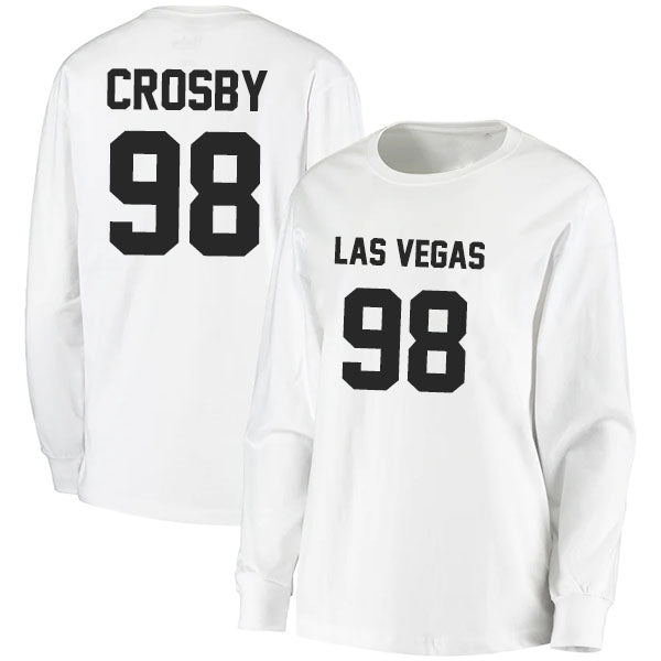 Las Vegas Crosby 98 Long Sleeve Tshirt Black/White Style08092245