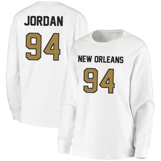 New Orleans Jordan 94 Long Sleeve Tshirt Black/White Style08092251