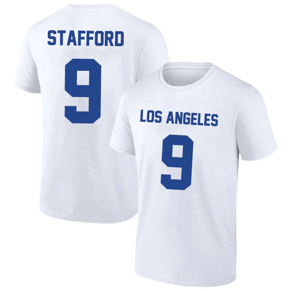 Los Angeles Stafford 9 Short Sleeve Tshirt Blue/Gray/White Style08092286