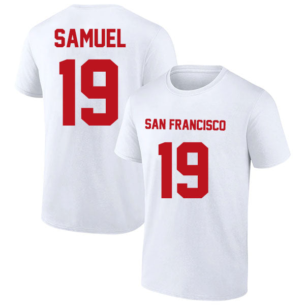 San Francisco Samuel 19 Short Sleeve Tshirt Black/Gray/Red/White Style08092264