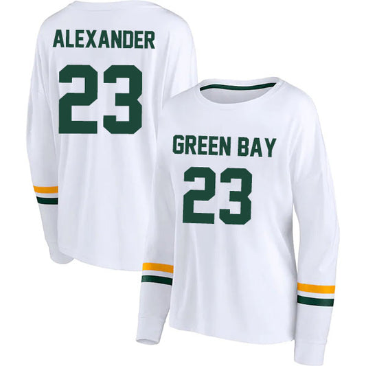 Green Bay Alexander 23 Long Sleeve Tshirt Green/White Style08092237